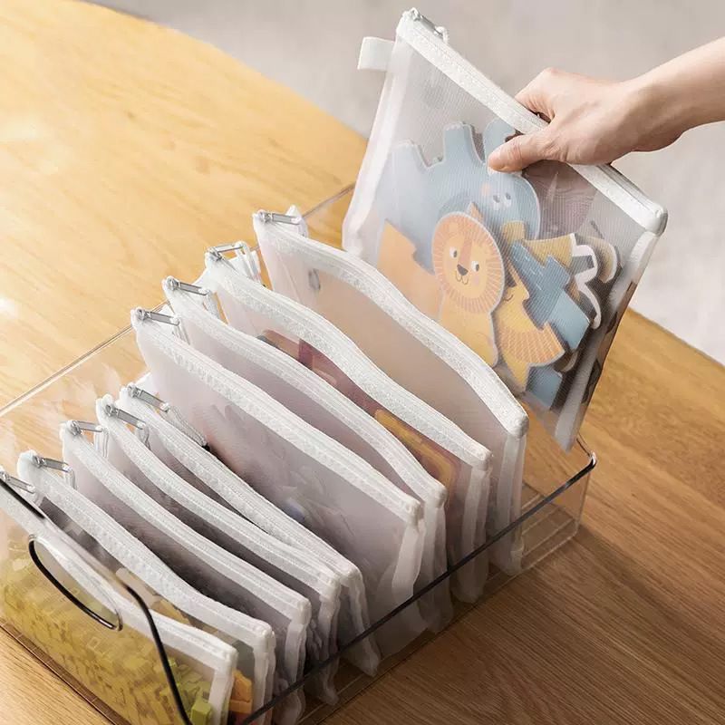 3pcs A4A5A6 Mesh Zipper Pouch  - Reusable Zip Bag avis et prix