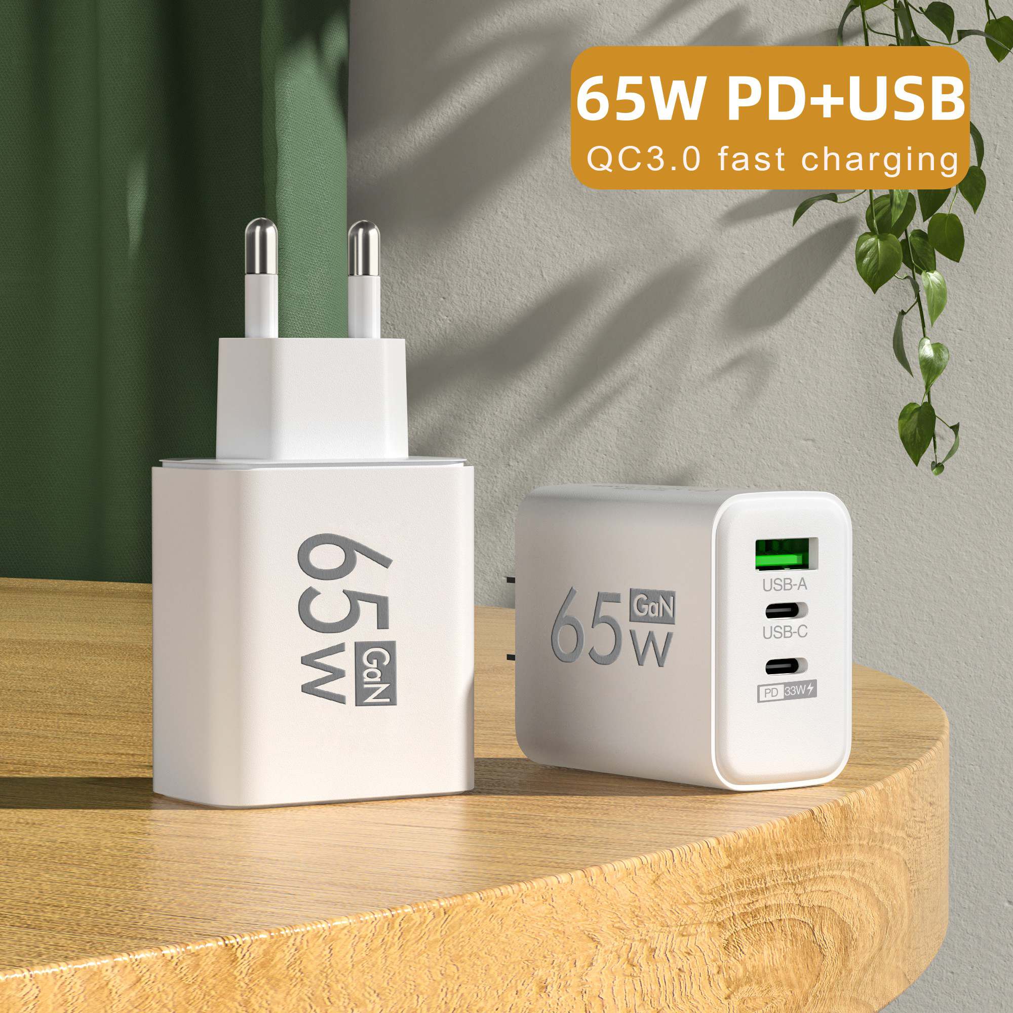 65W GaN USB C Wall Charger 3-P - Travel Accessories Inc avis et prix
