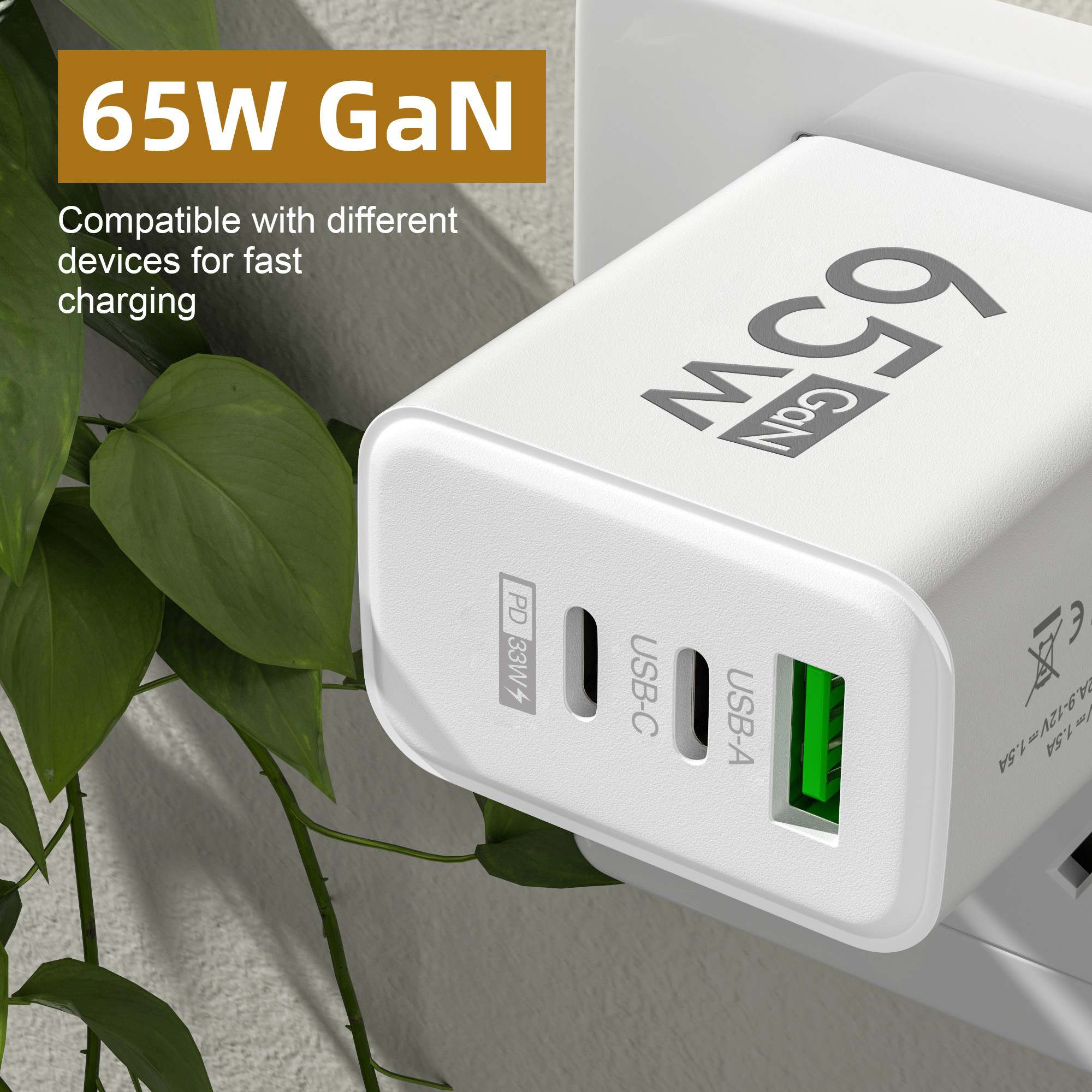 65W GaN USB C Wall Charger 3-P - Travel Accessories Inc avis et prix