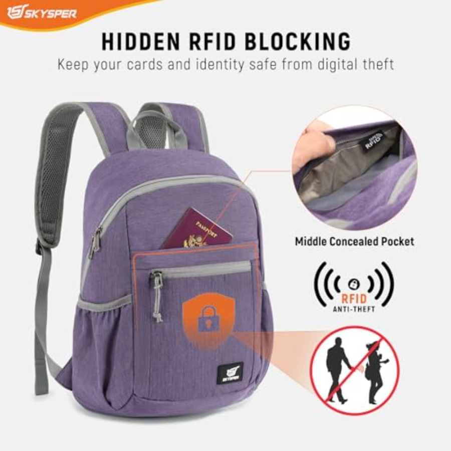 Anti Theft Hiking Backpack, 18 - Packable Daypack Foldable avis et prix