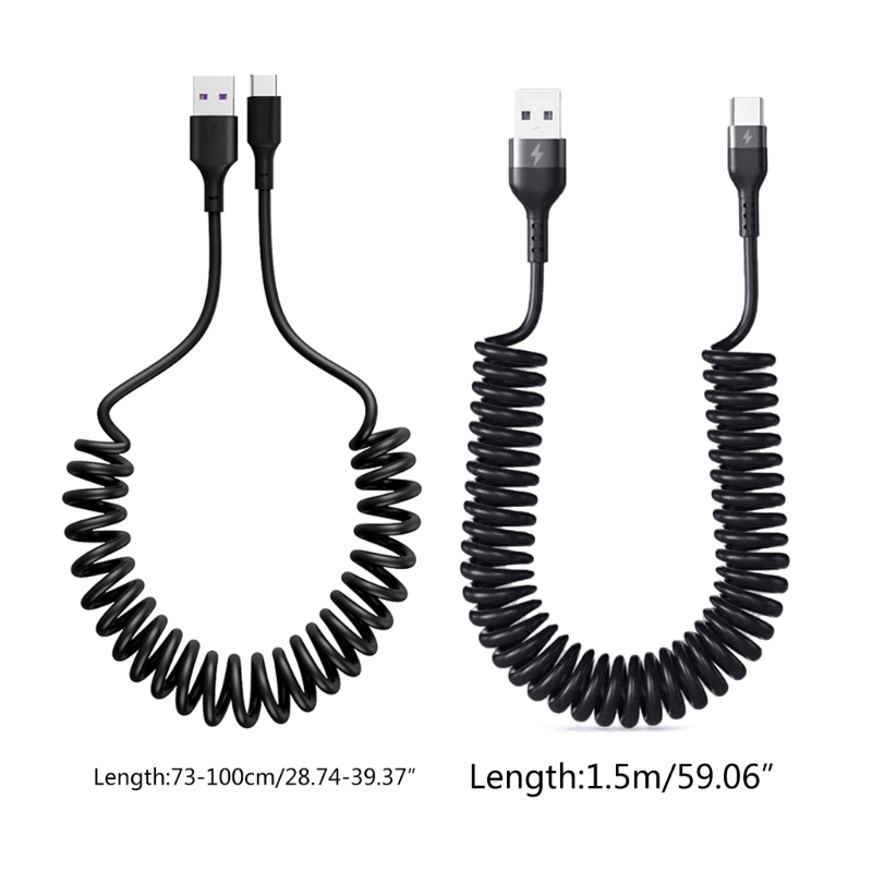 Curly USB A to USB C Fast Cord - Travel Accessories Inc avis et prix