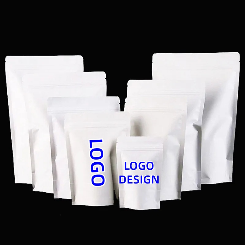 100pcs Wholesale Stand up Whit - Reusable Zip Bag avis et prix