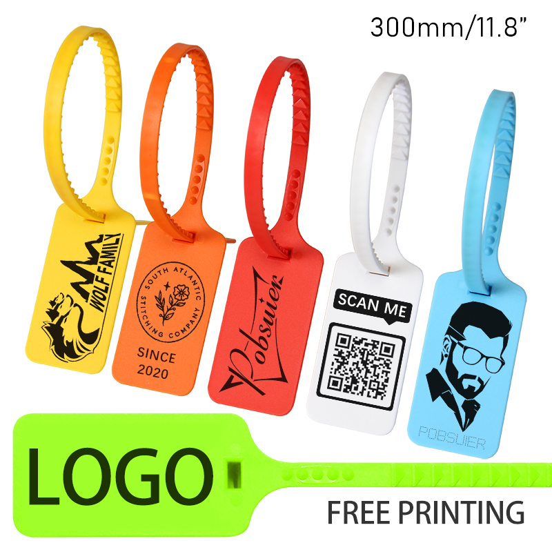 100Pcs Custom Logo Tag Zip Tie - Reusable Zip Bag avis et prix