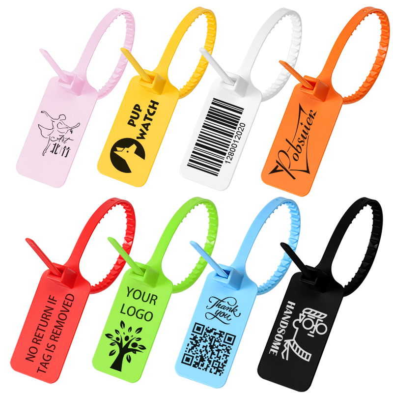 100Pcs Custom Logo Tag Zip Tie - Reusable Zip Bag avis et prix