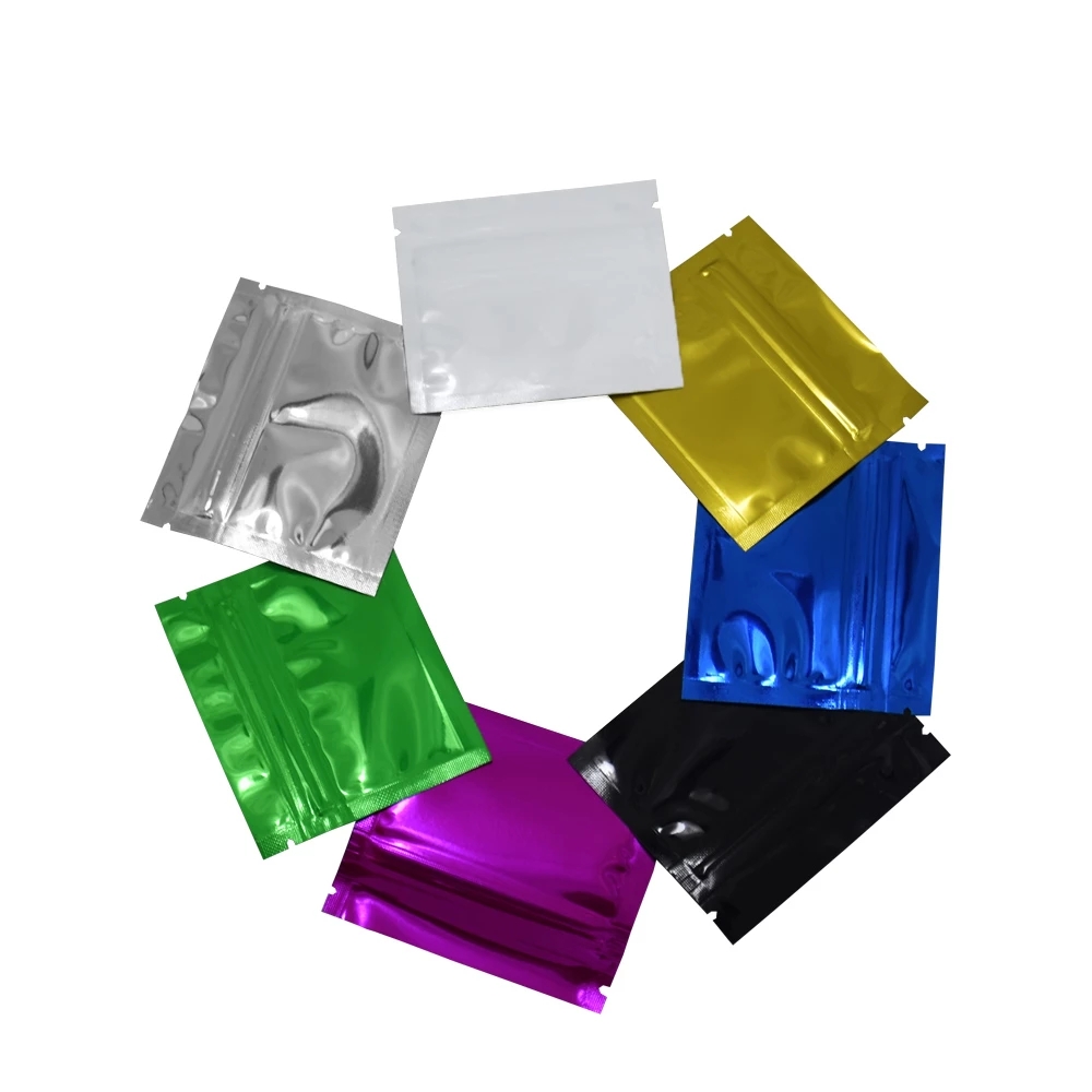 100Pcs Colorful Glossy Aluminu - Reusable Zip Bag avis et prix