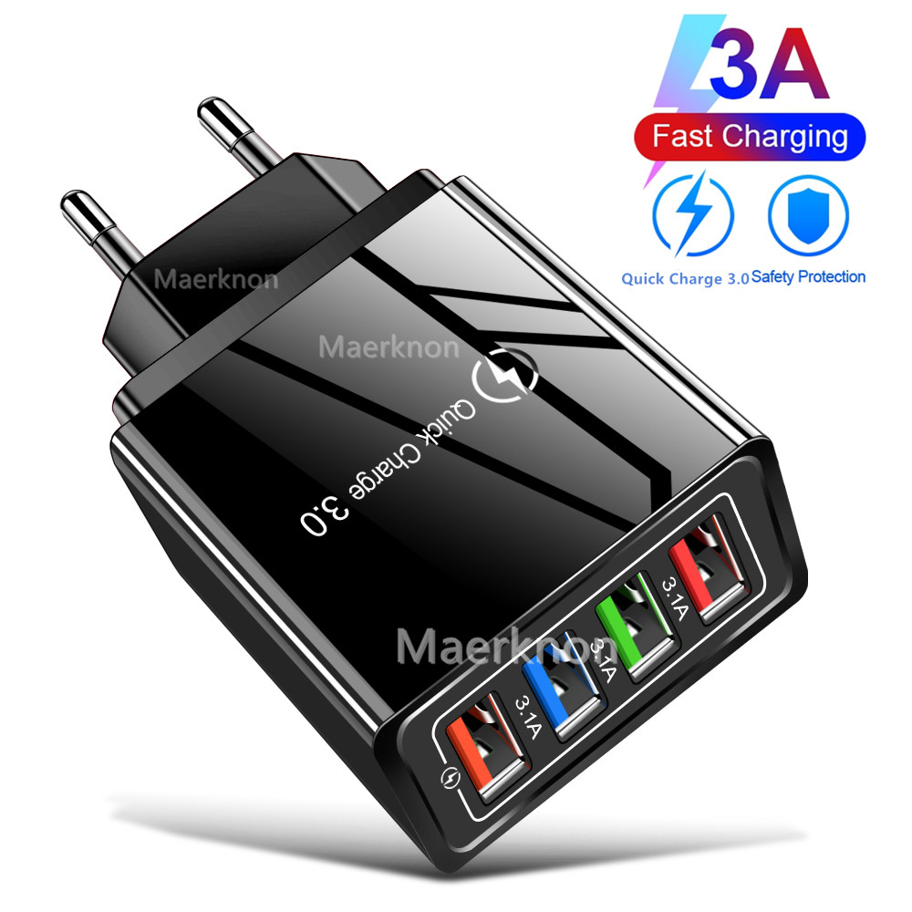 4 USB Fast Charging Head EU/US - Travel Accessories Inc avis et prix