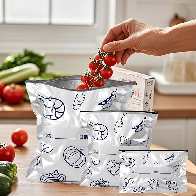 30Pcs Reusable Aluminum Foil S - Reusable Zip Bag avis et prix