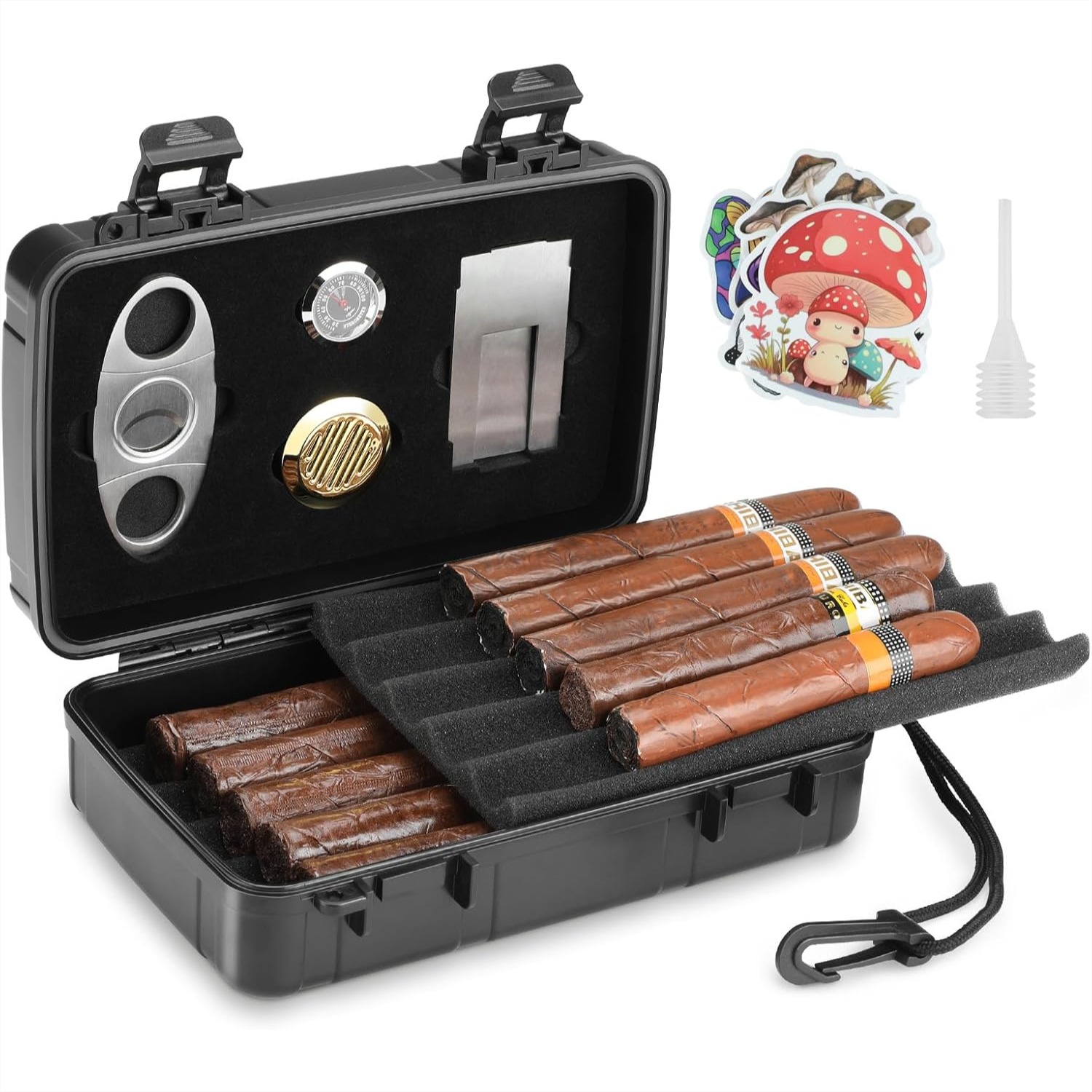 Portable Cigar Humidor Holds 1 - Travel Accessories Usa avis et prix