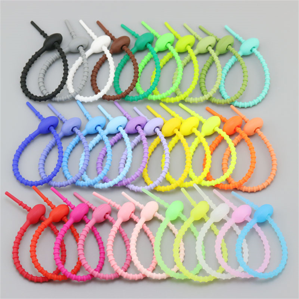 10Pcs/Lot Multi Color Silicone - Reusable Zip Bag avis et prix