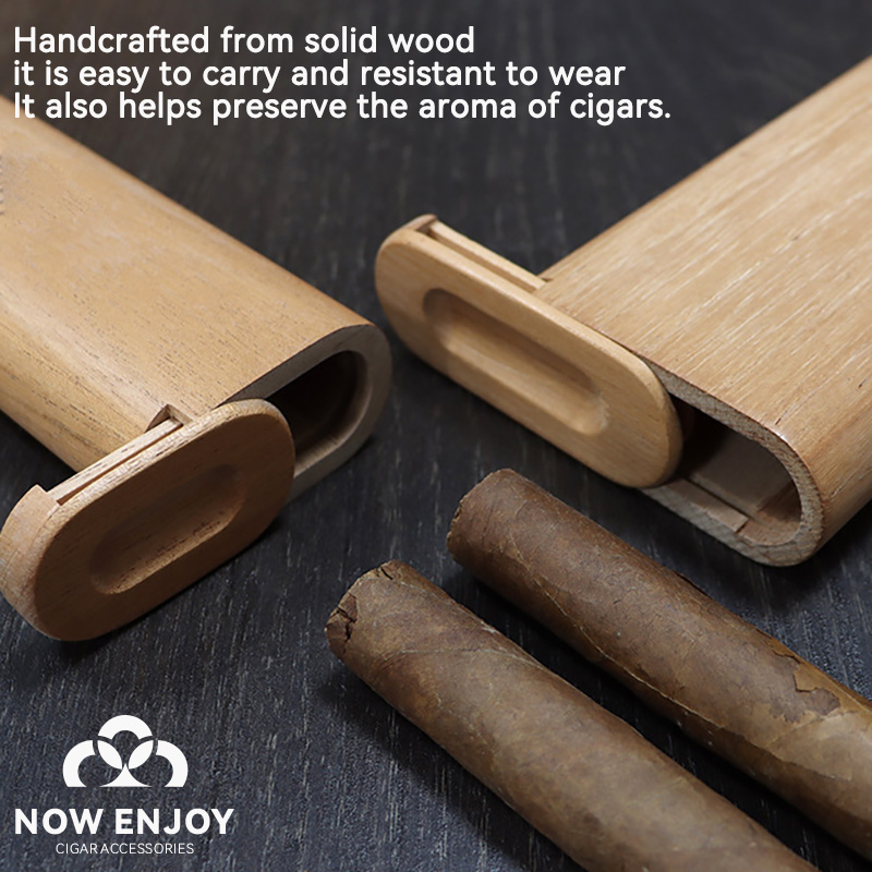Portable Cigar Case Natural Ce - Travel Accessories Usa avis et prix