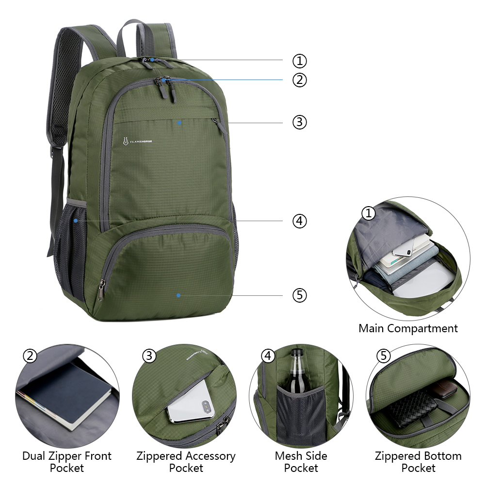 Lightweight Foldable Backpack  - Packable Daypack Foldable avis et prix
